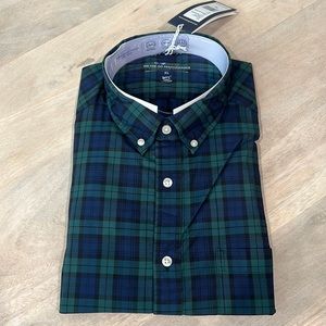 NWT Vineyard Vines Men’s Charleston Green Plaid Shirt size XL - neck 17 inches.